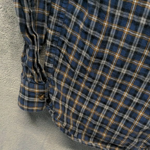 🍑GOODFELLOW Men Shirt Fall Button-Up Pocket Casual Plaid MEDIUM - Picture 6 of 11